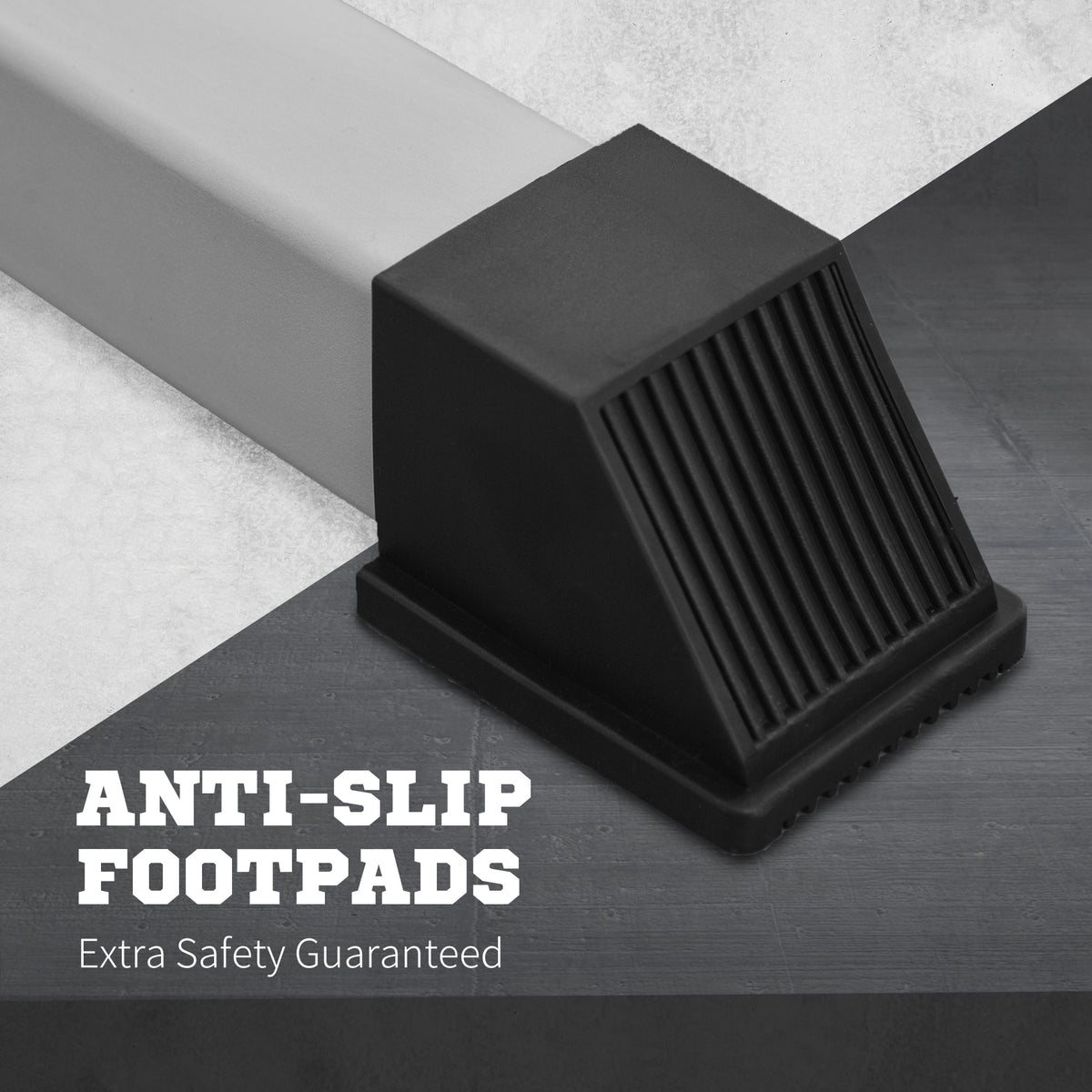 Soporte para sentadillas ajustable, robustez de acero — Lote de 2