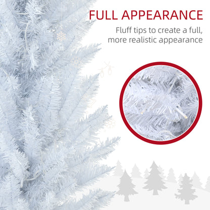 Pre-lit artificial slim pencil Christmas tree