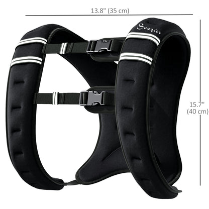 Chaleco de musculación 5 kg tirantes ajustables