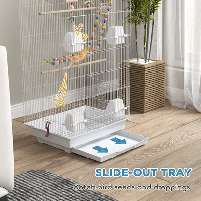 Spacious Bird Cage with Toys and Accessories
