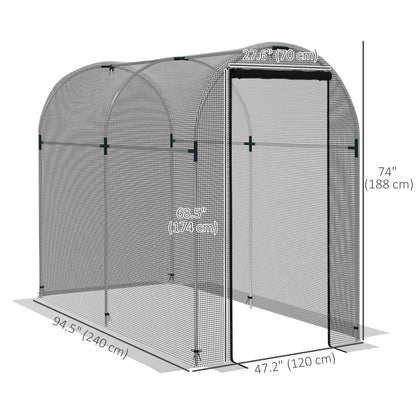 Galvanized Steel Protection Cage 120x240cm with Zippered Door