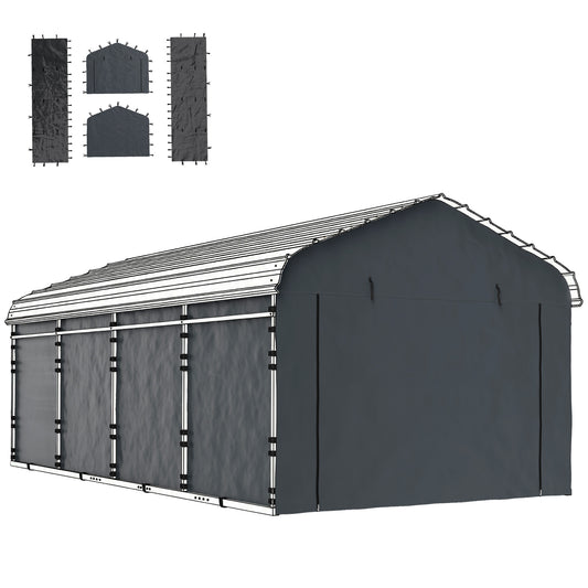 Carport Replacement Sidewall Set 10' x 15'