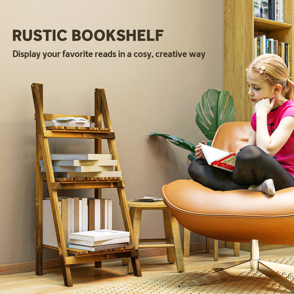 3-Tier Foldable Wooden Plant Stand