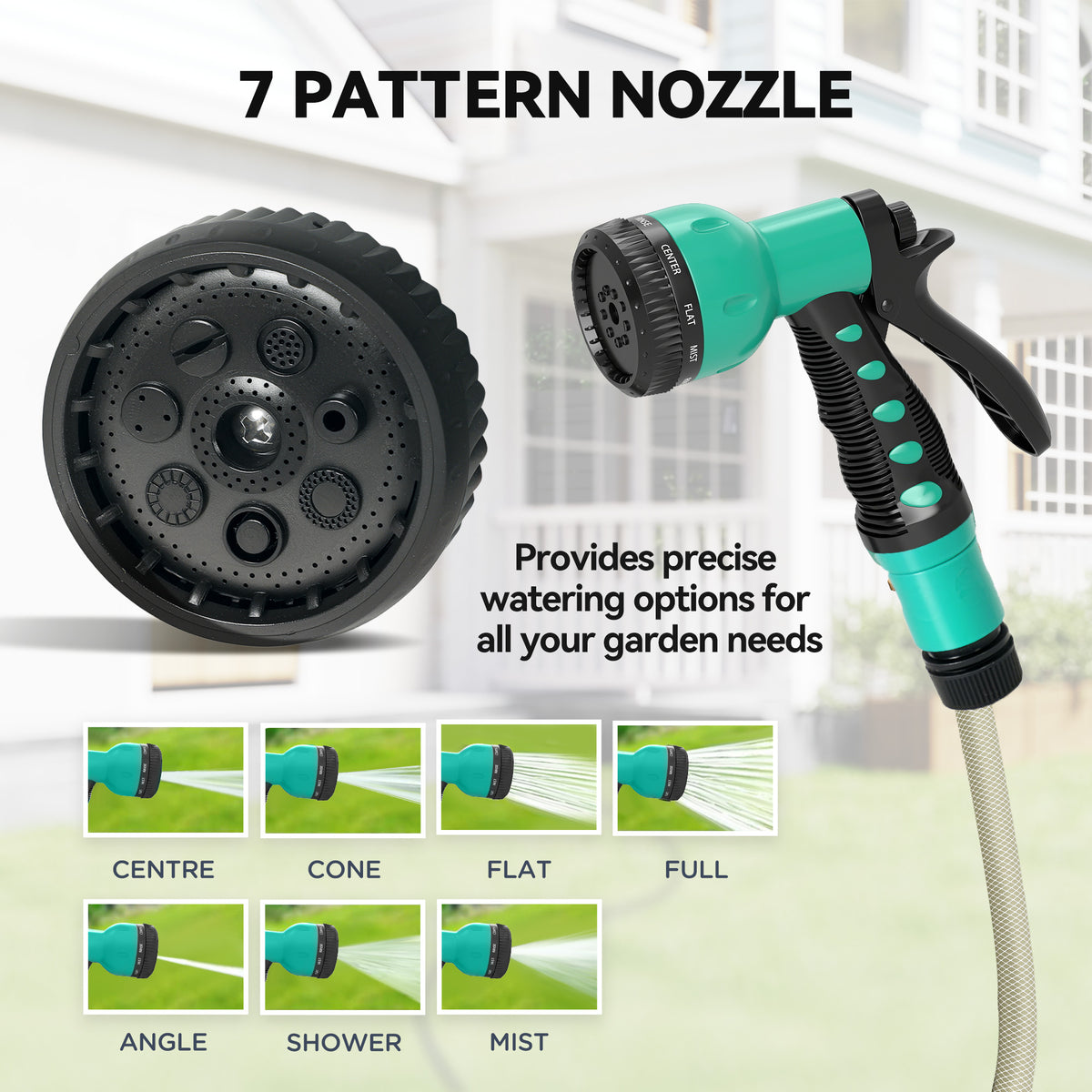 Wall-Mounted Retractable Garden Hose Reel 65 ft