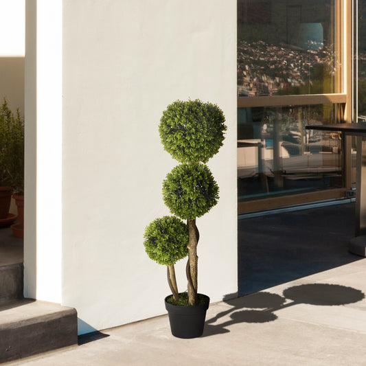 Artificial Bamboo Trees in Pot — Set of 2