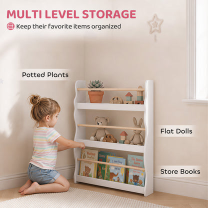 Biblioteca de pared para niños con 3 estantes