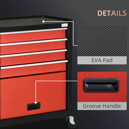 4-Drawer Rolling Tool Chest in Steel