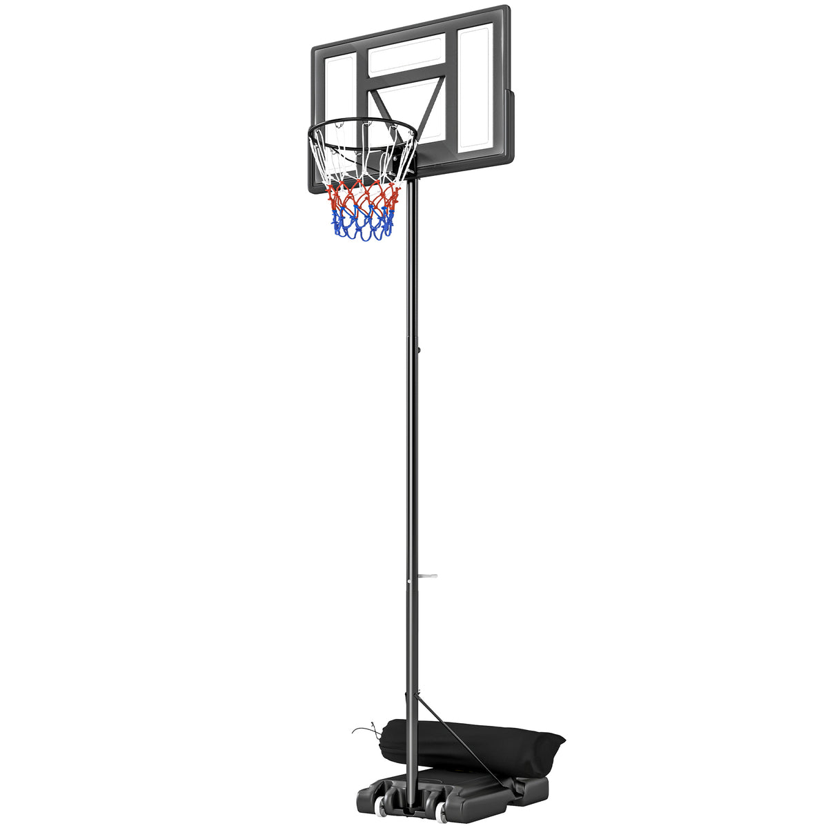 Canasta de baloncesto con soporte ajustable de 134 a 305 cm