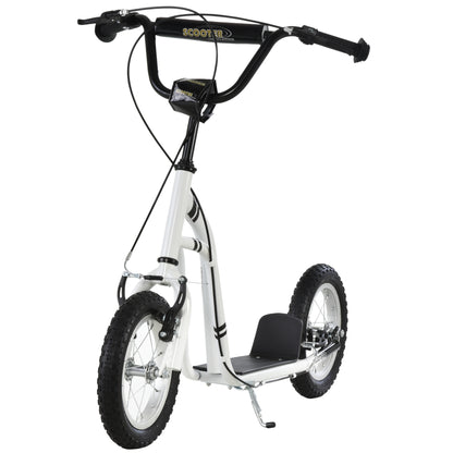 Kids Kick Scooter with Dual Brakes and Inflatable Wheels