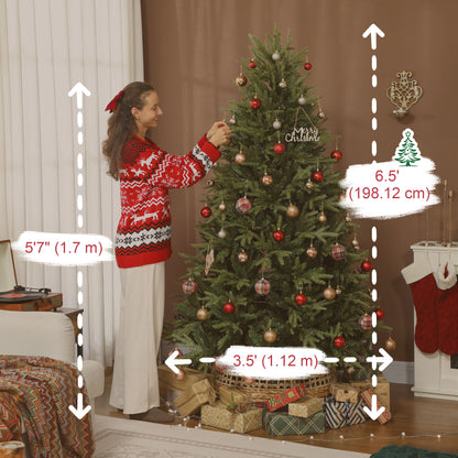 198 cm Artificial Christmas Tree with LEDs