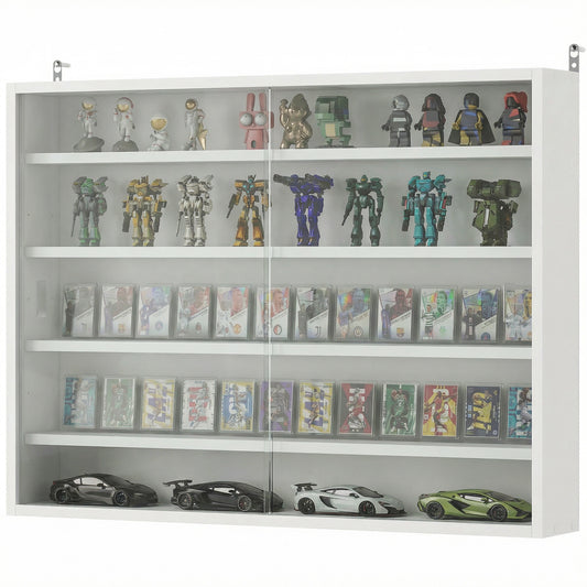 5-Tier Wall Display Cabinet for Collectibles