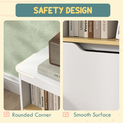 Kids Bookshelf with Storage Drawers
