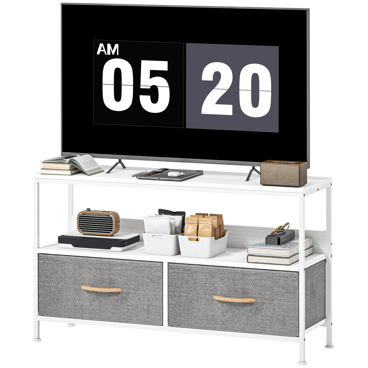 TV Stand with Charging Station