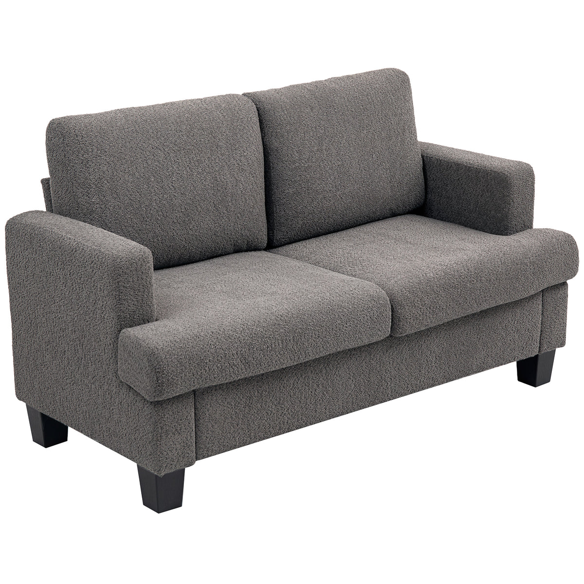 2-Seater Chenille Loveseat Sofa with Washable Cushions