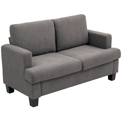2-Seater Chenille Loveseat Sofa with Washable Cushions
