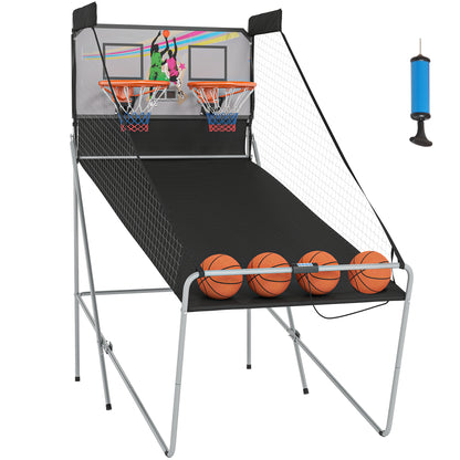 Foldable Two Player Arcade Basketball System
