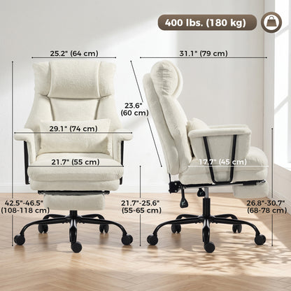 Silla de oficina robusta giratoria e inclinable