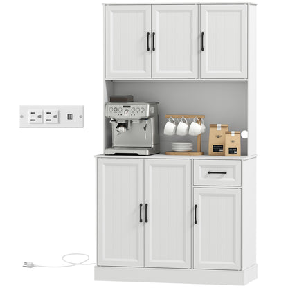 Armario de cocina con estación de carga 180 cm