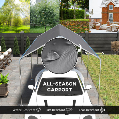 Car Shelter 10' Galvanized Steel