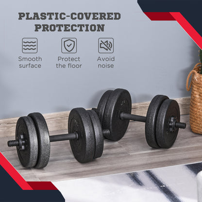 Adjustable Dumbbell Set 2 x 22 lbs