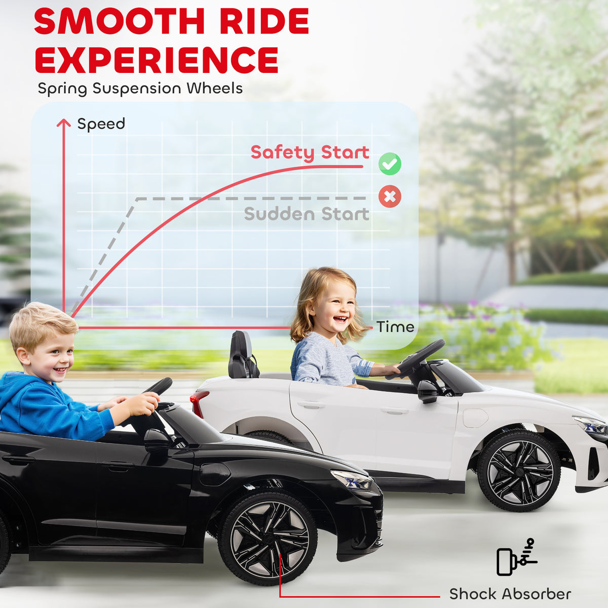 Coche eléctrico para niños de 12 V con mando a distancia