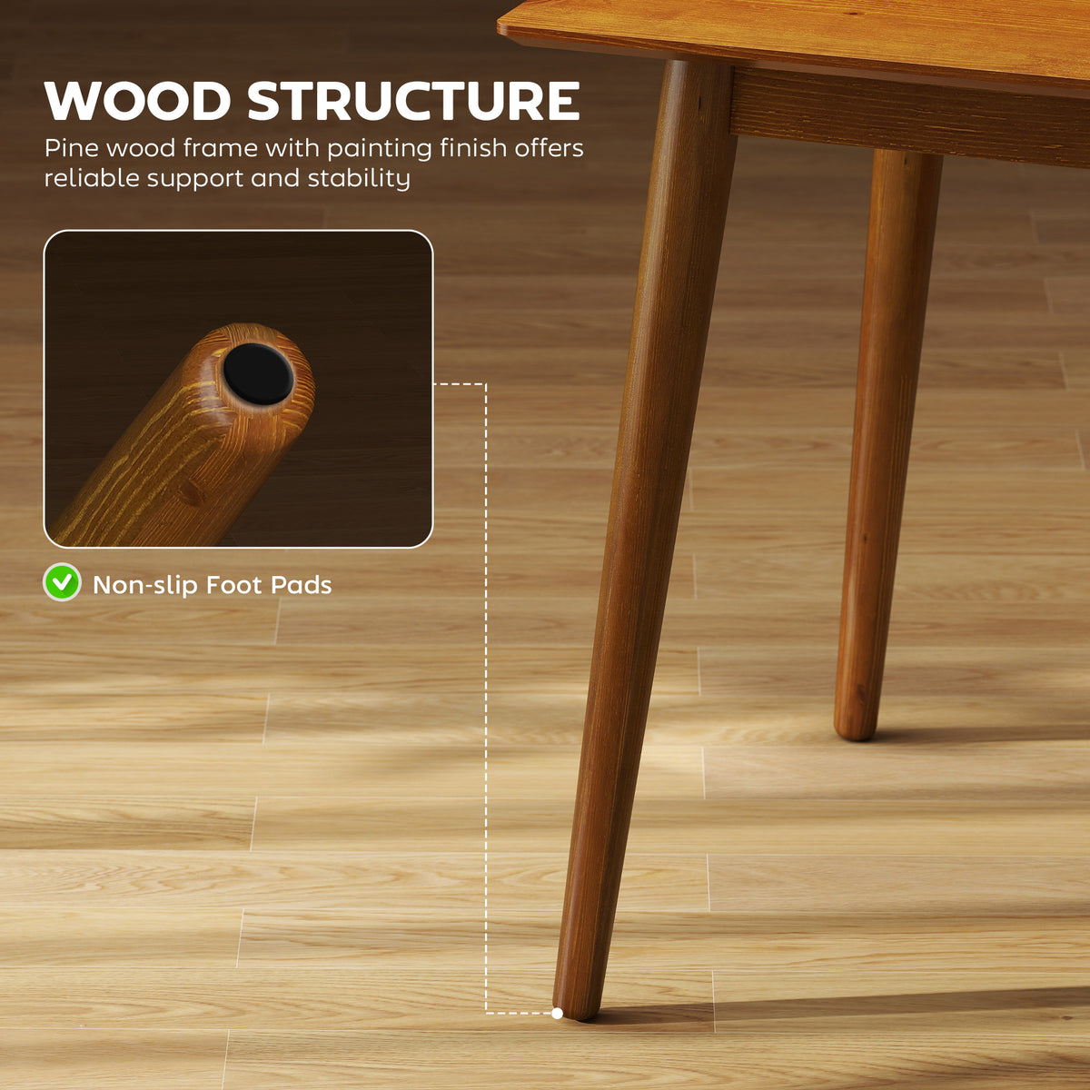 Farmhouse Dining Table Pine Wood
