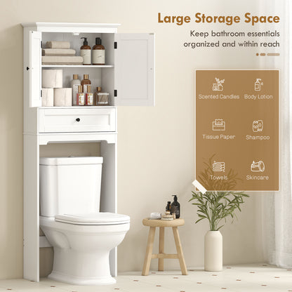 Over The Toilet Storage Cabinet with Drawer