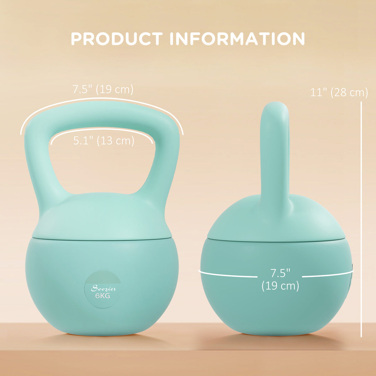 Soft Kettlebell 13 lb Non-Slip Grip Handle
