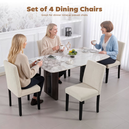 Juego de 4 sillas de comedor tapizadas