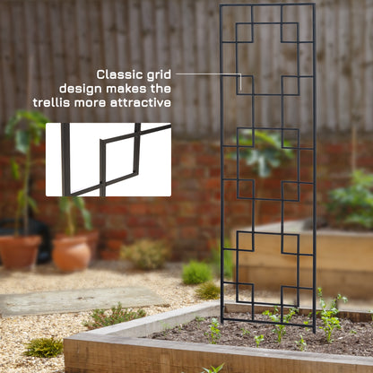 Enrejado de jardín para plantas trepadoras de metal, lote de 2 paneles de 183 cm