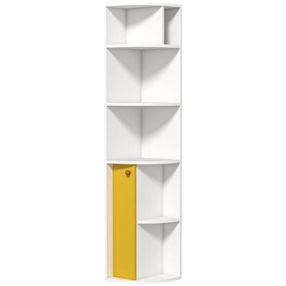 5-Tier Corner Bookshelf Storage Unit