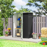 Outdoor Storage Shed 5 x 3 ft Sloped Roof