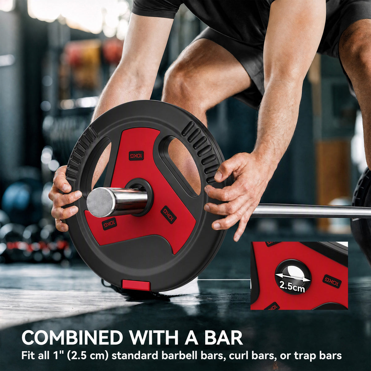 Weight plates set with handles 30 kg — Set of 4