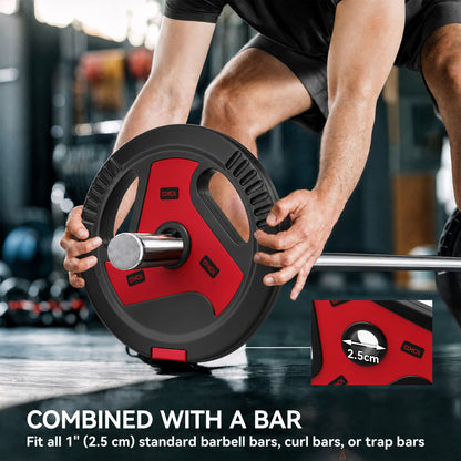 Weight plates set with handles 30 kg — Set of 4