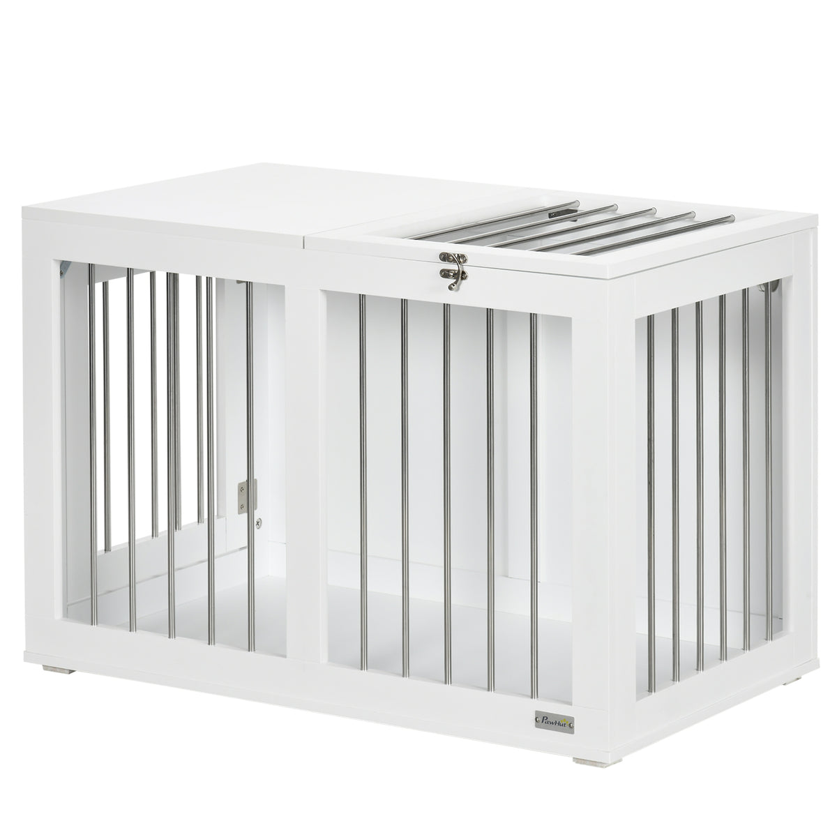 Dog crate furniture medium size double door 31.5 inch