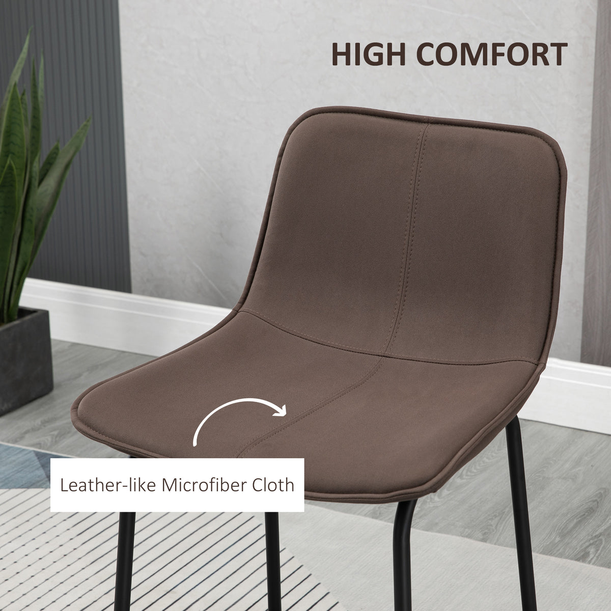 Upholstered counter height bar stools set of 2