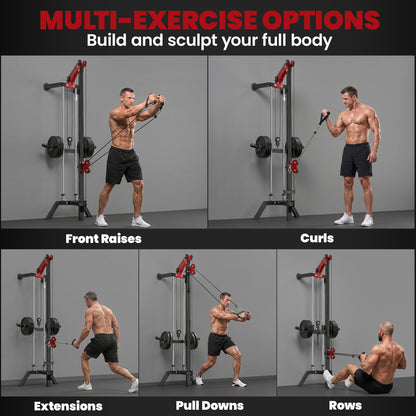 Wall Mount Cable Station Adjustable Pulley