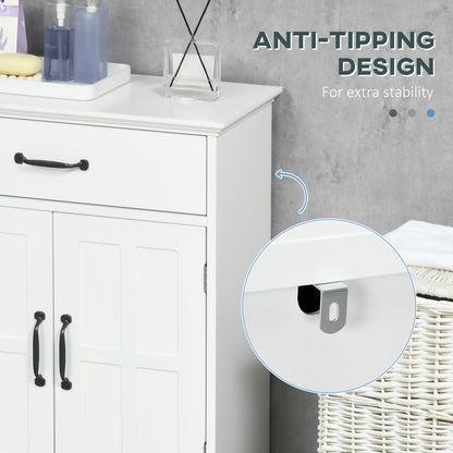 Bathroom floor cabinet with drawer