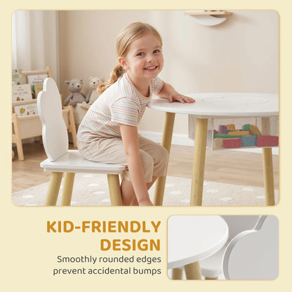 Kids Table and Cloud Chairs Set — Set of 3