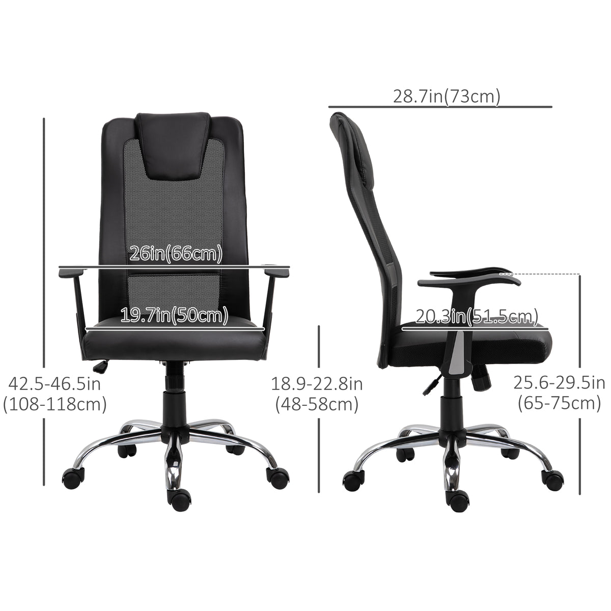 Ergonomic High Back Mesh Office Chair with Headrest