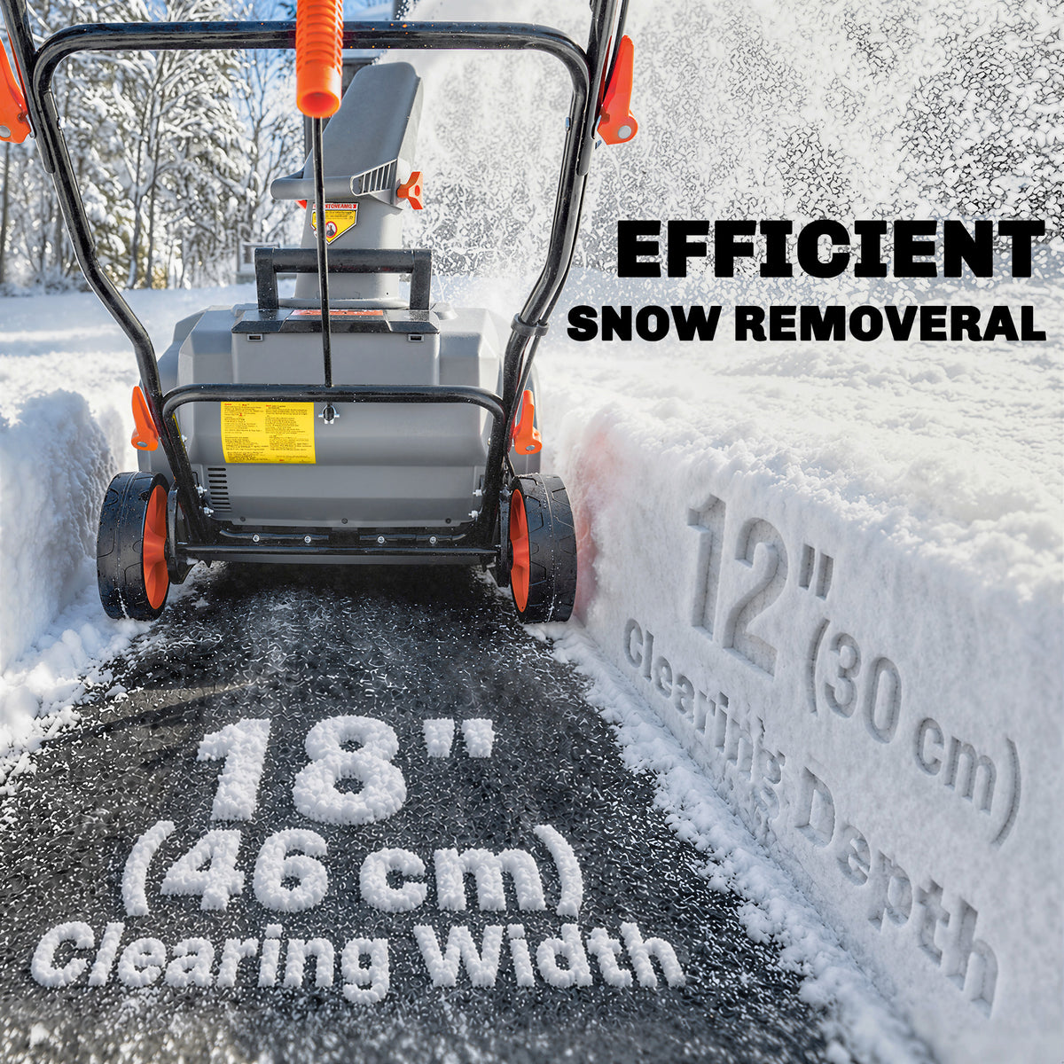 40V Cordless Snow Blower with PU Auger