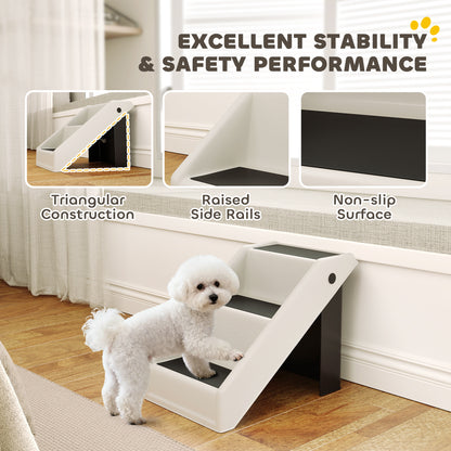 Escalera plegable para perros con 3 peldaños antideslizantes