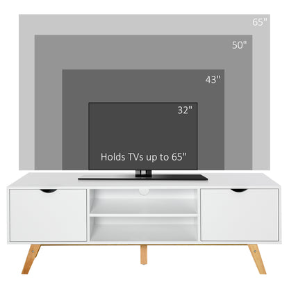 Mueble de TV moderno de madera con almacenamiento