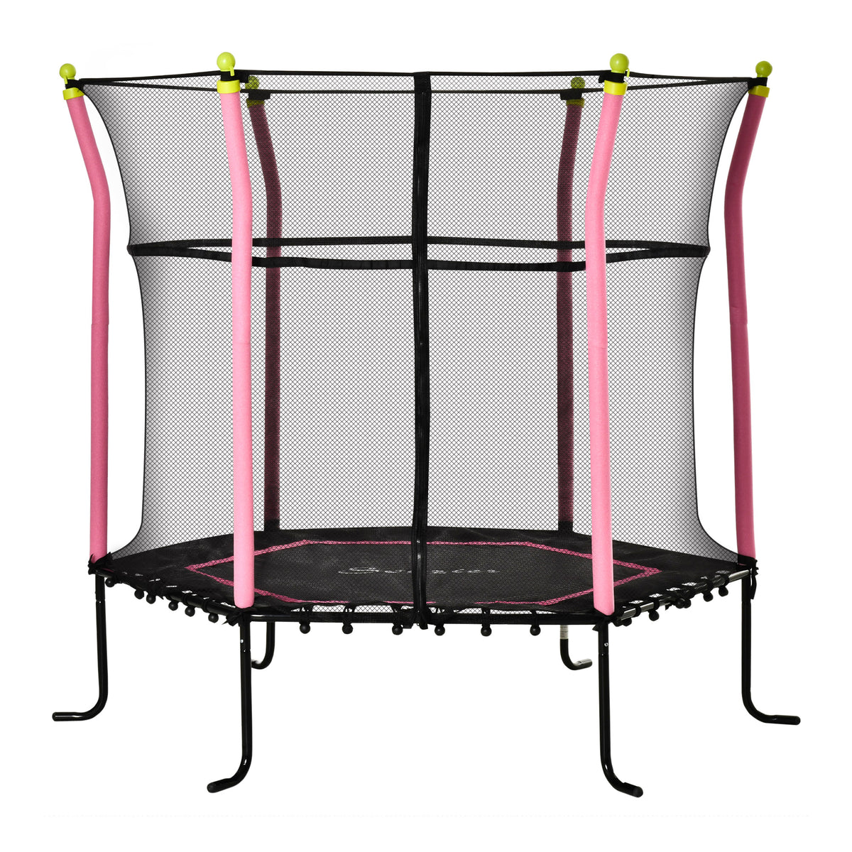 Kids Indoor Trampoline with Safety Enclosure Net
