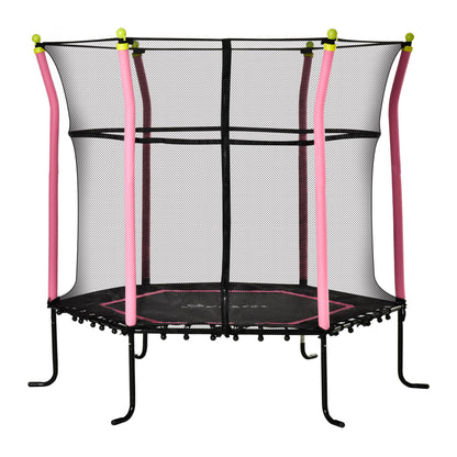 Kids Indoor Trampoline with Safety Enclosure Net