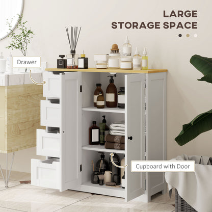Freestanding modern bathroom floor cabinet