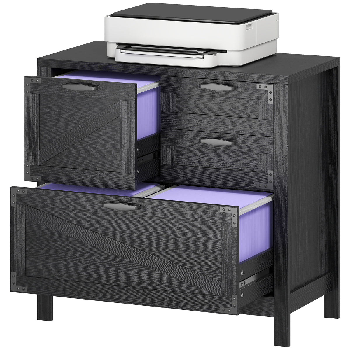 Lateral filing cabinet farmhouse style