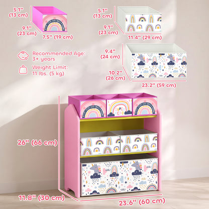 Organizador de juguetes de 3 niveles para niños