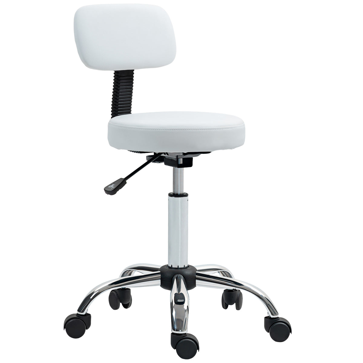 Taburete giratorio ajustable con respaldo