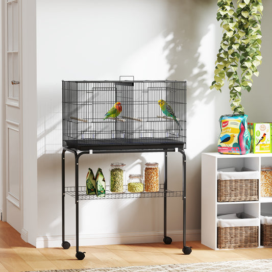 Large Bird Cage for Parakeets with Divider